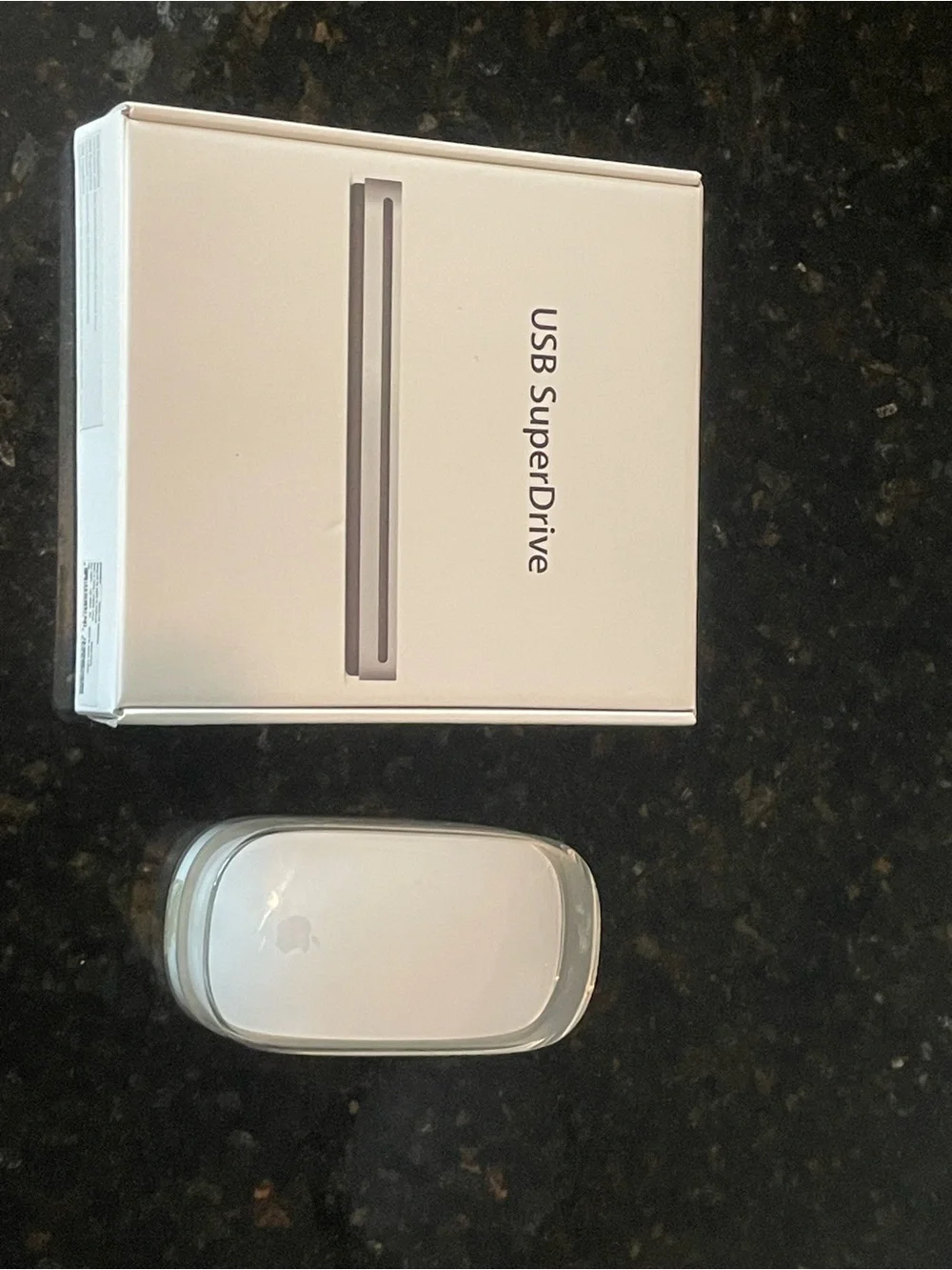 Apple White Magic Mouse with USB SuperDrive and White Cable 3 items bundle